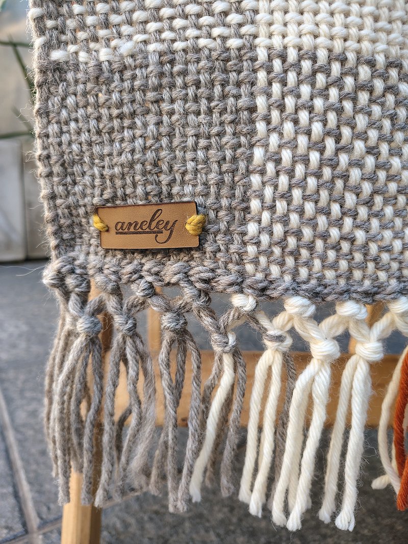 Mantas tejidas en telar Guapi detalle tejido